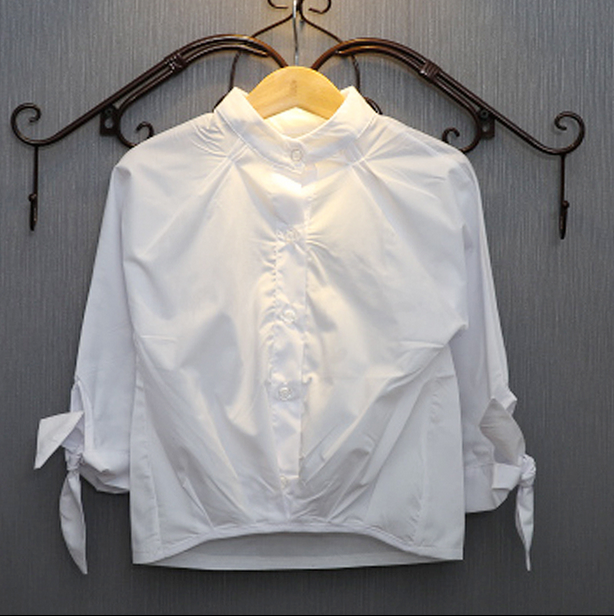 Chemise fille à manche longue en Toile de coton - Ref 2087959