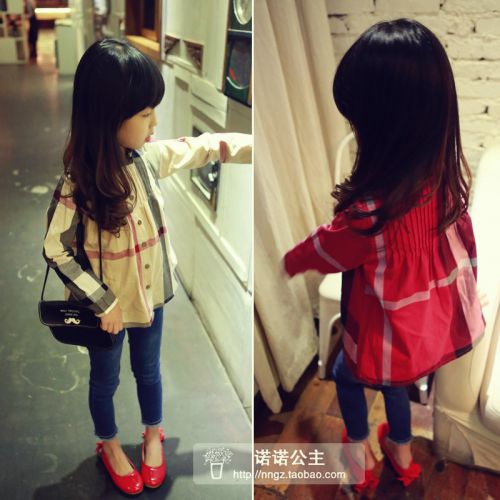 Chemise fille à manche longue - Ref 2087972