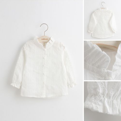 Chemise fille à manche longue - Ref 2087978