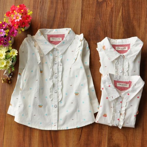 Chemise fille à manche longue - Ref 2087996