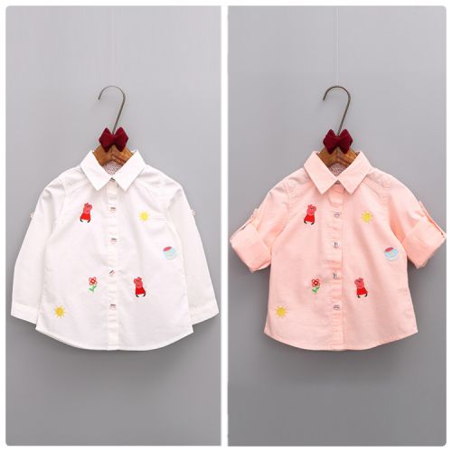 Chemise fille à manche longue - Ref 2088429