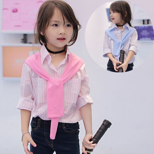 Chemise fille à manche longue - Ref 2088445