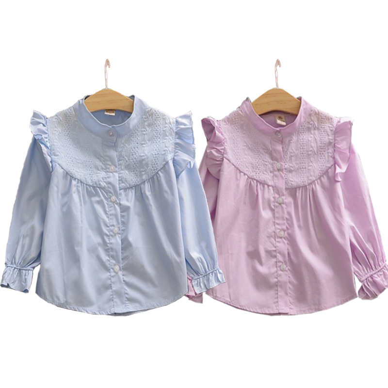 Chemise fille à manche longue - Ref 2088451