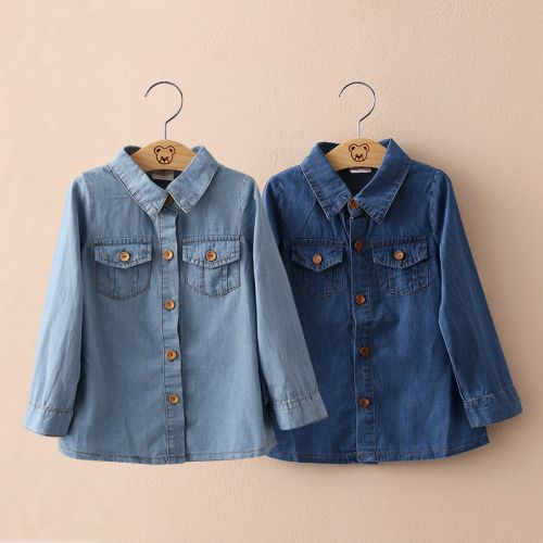 Chemise fille à manche longue - Ref 2088514