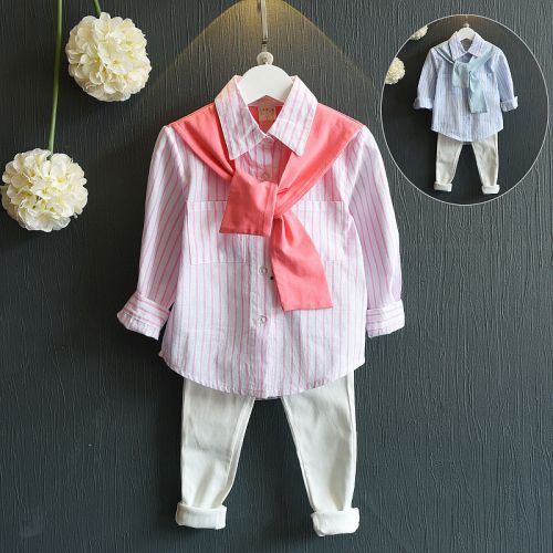 Chemise fille à manche longue - Ref 2088548