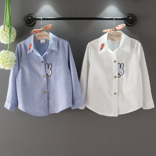 Chemise fille à manche longue - Ref 2088556