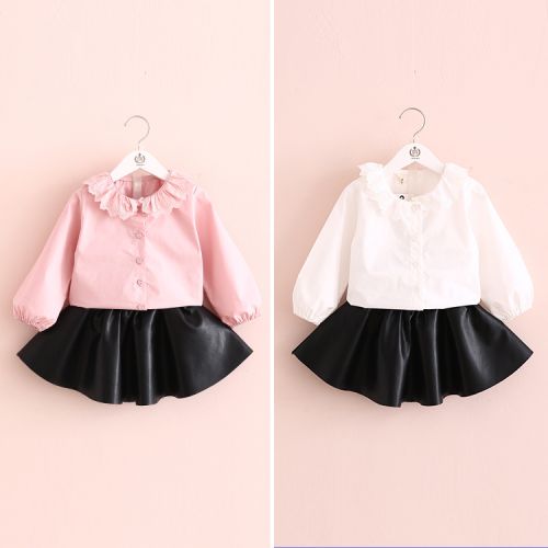 Chemise fille à manche longue - Ref 2088564
