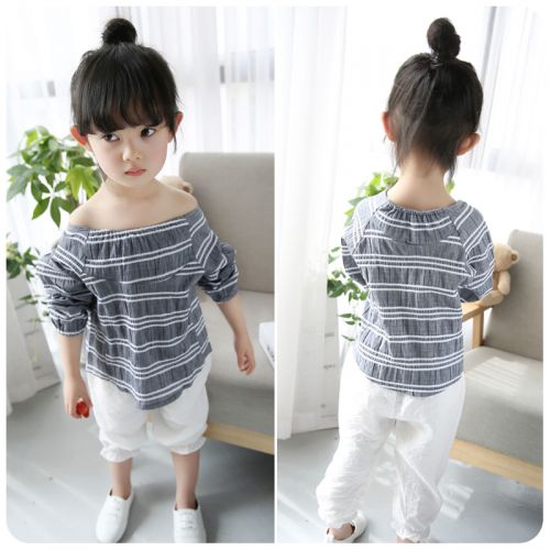 Chemise fille à manche longue - Ref 2088613