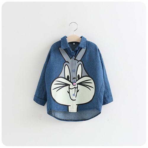 Chemise fille à manche longue en Toile de coton - Ref 2088622