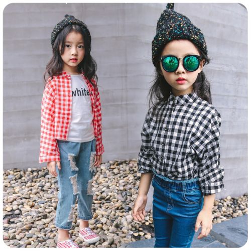 Chemise fille à manche longue - Ref 2088623