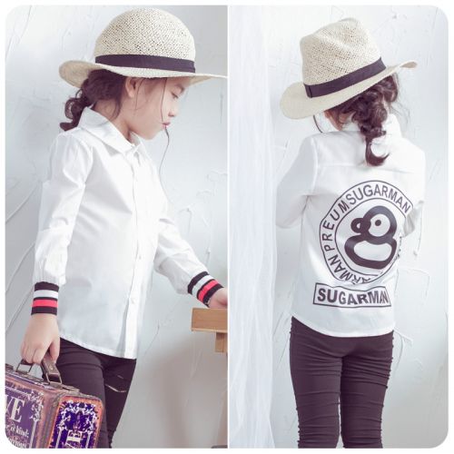 Chemise fille à manche longue - Ref 2088627
