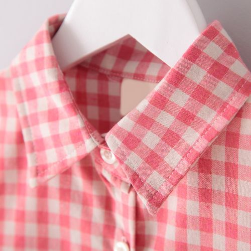 Chemise fille à manche longue en Toile de coton - Ref 2088688