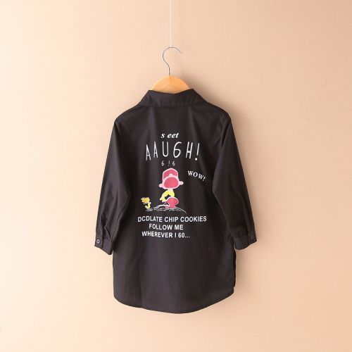 Chemise fille à manche longue en Toile de coton - Ref 2088694