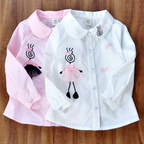 Chemise fille à manche longue - Ref 2088706
