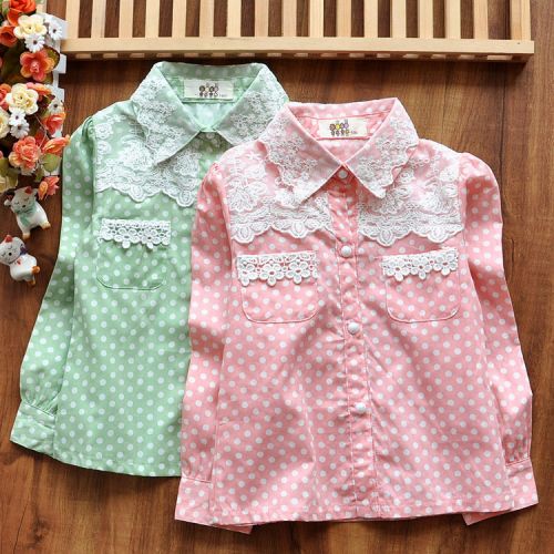 Chemise fille à manche longue - Ref 2088714