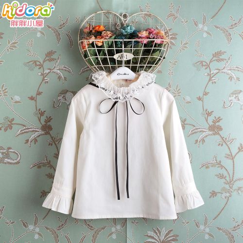 Chemise fille KIDORA à manche longue en Toile de coton - Ref 2088721