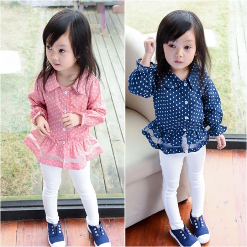 Chemise fille à manche longue - Ref 2088731