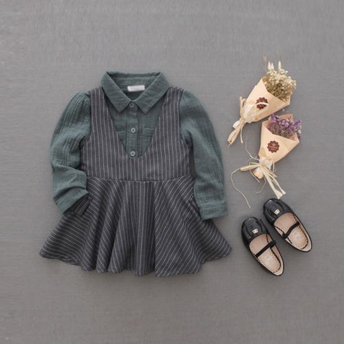 Chemise fille à manche longue - Ref 2088748