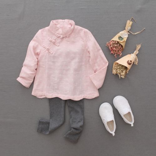 Chemise fille à manche longue - Ref 2088749