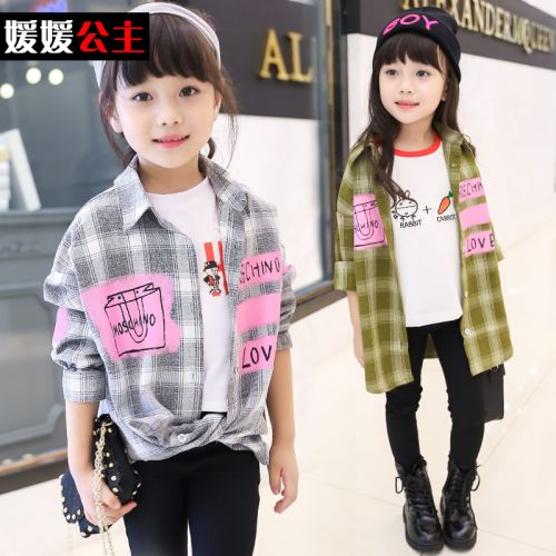 Chemise fille à manche longue - Ref 2088760