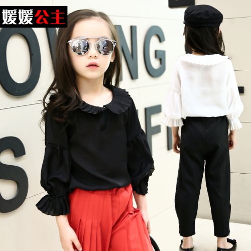 Chemise fille à manche longue - Ref 2088762