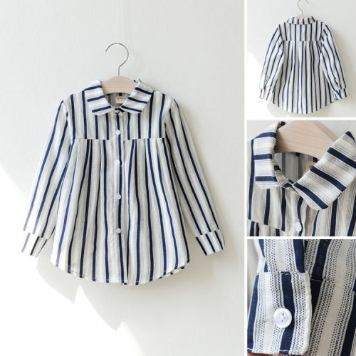 Chemise fille à manche longue - Ref 2088787