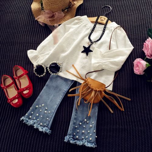 Chemise fille à manche longue - Ref 2088796