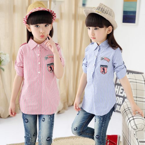 Chemise fille à manche longue - Ref 2088810