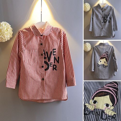 Chemise fille à manche longue - Ref 2088826