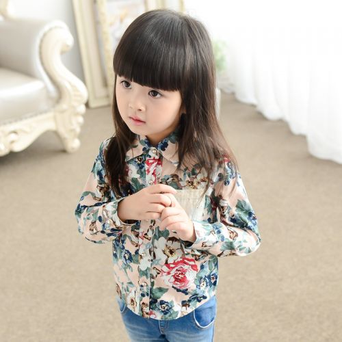 Chemise fille à manche longue - Ref 2088866