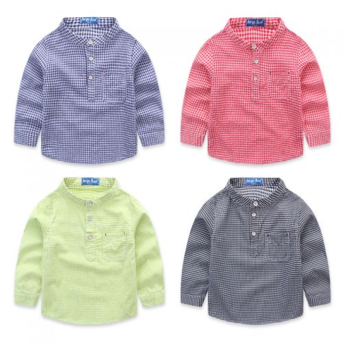 Chemise garçon à manche longue en Toile de coton - Ref 2072709