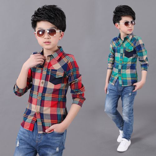 Chemise garçon à manche longue - Ref 2072721