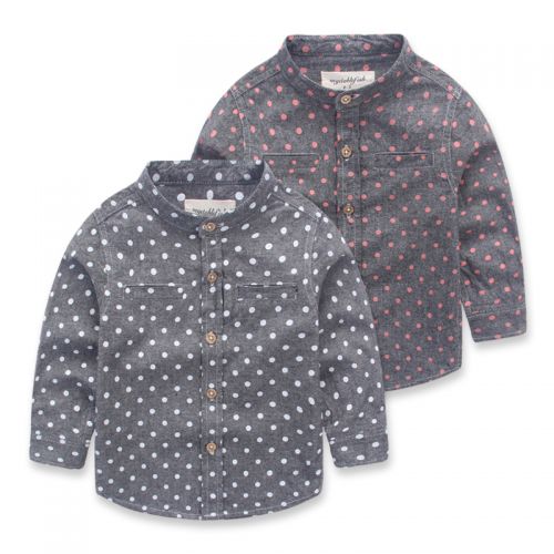 Chemise garçon à manche longue en Toile de coton - Ref 2072750