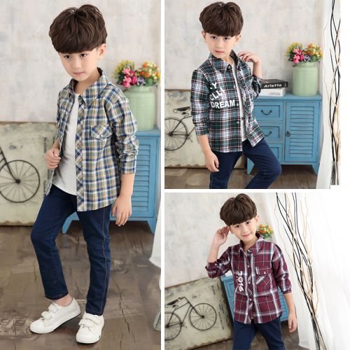 Chemise garçon DLZX à manche longue - Ref 2072769