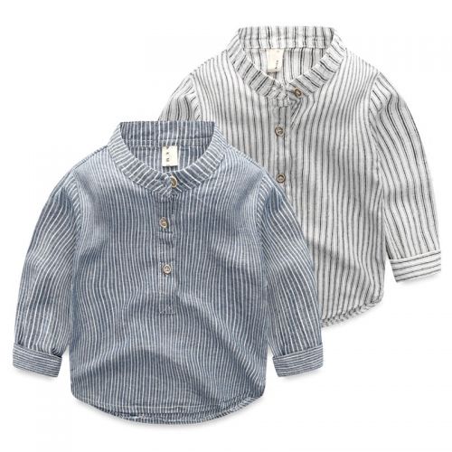 Chemise garçon à manche longue en Toile de coton - Ref 2072785