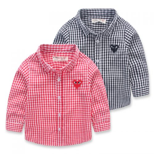 Chemise garçon à manche longue en Toile de coton - Ref 2072798
