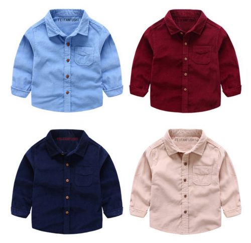 Chemise garçon à manche longue - Ref 2072804