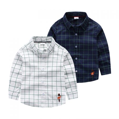 Chemise garçon à manche longue en Toile de coton - Ref 2072855