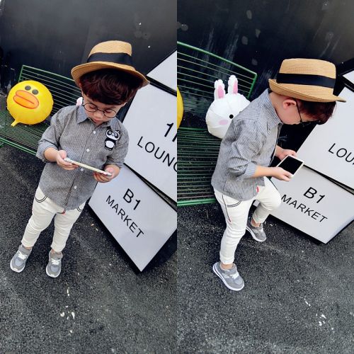 Chemise garçon à manche longue - Ref 2072859