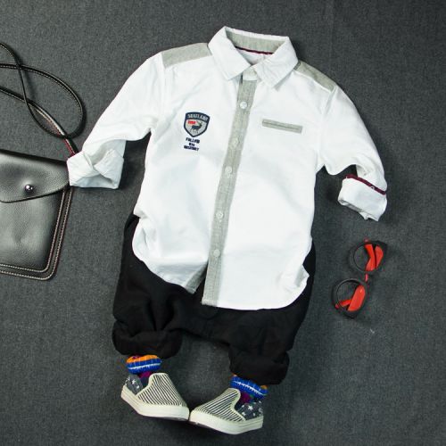 Chemise garçon à manche longue - Ref 2072874