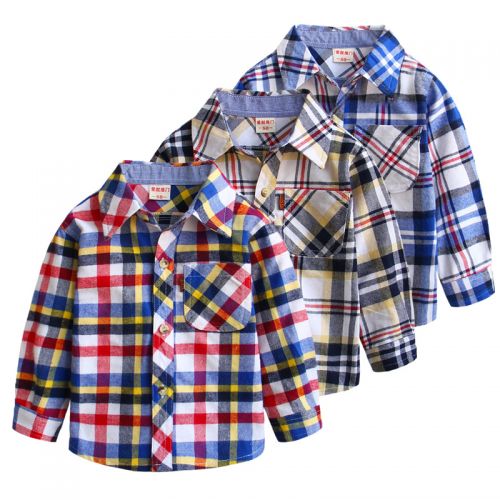 Chemise garçon à manche longue - Ref 2072897