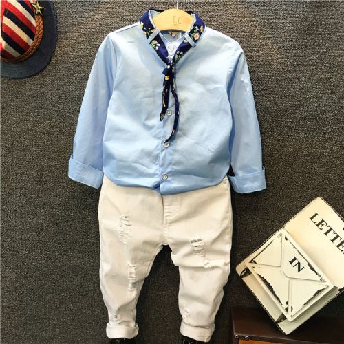 Chemise garçon à manche longue - Ref 2072982