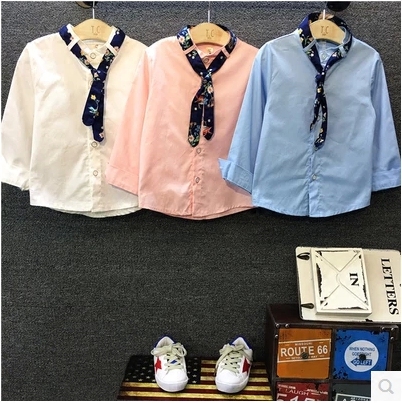 Chemise garçon à manche longue - Ref 2073058