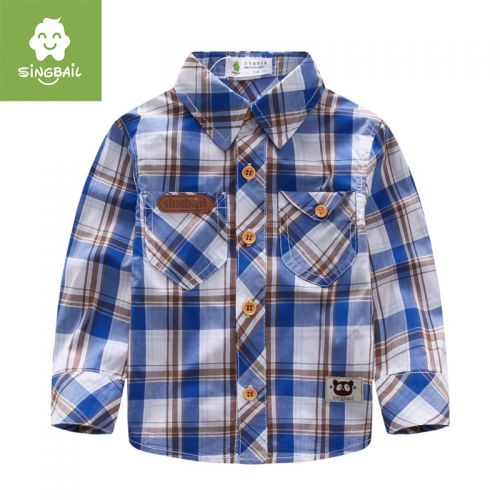Chemise garçon SINGBAIL à manche longue - Ref 2073065