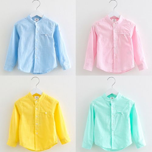 Chemise garçon à manche longue - Ref 2073091