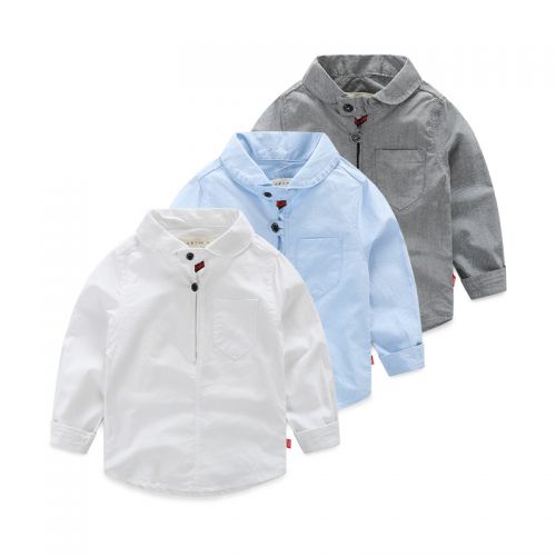 Chemise garçon à manche longue - Ref 2073120