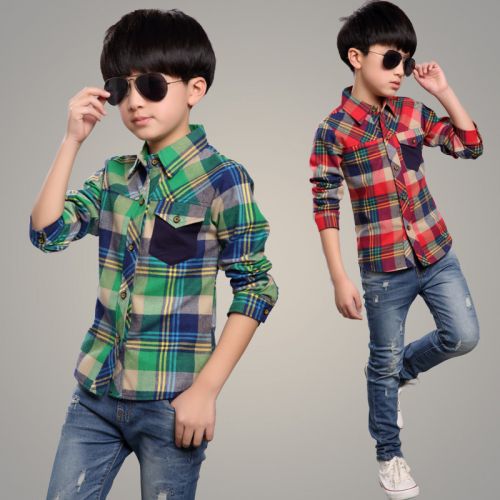 Chemise garçon à manche longue - Ref 2073137