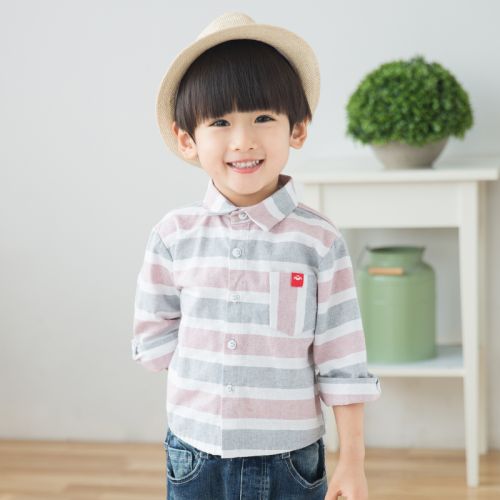 Chemise garçon à manche longue - Ref 2073162