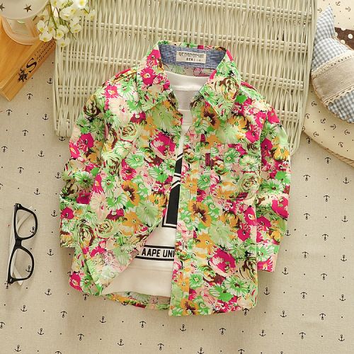 Chemise garçon à manche longue - Ref 2073194