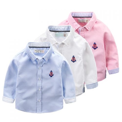 Chemise garçon à manche longue - Ref 2073223